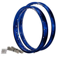 Front & Rear Blue DID Rim & Spokes Set for 2022-2025 GasGas MC250 - 21/19