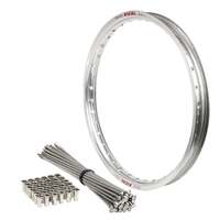 Front Silver Excel Rim & Spokes Set for 2014-2025 Husqvarna FC350 - 21x1.6