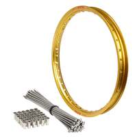 Front Gold Excel Rim & Spokes Set for 2012-2014 Husaberg TE125 - 21x1.6