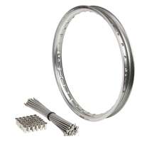 Front Silver Excel Rim & Spokes Set for 2014-2025 Husqvarna TC85 - 19x1.40