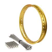 Rear Gold Excel Rim & Spokes Set for 2013-2014 Husaberg FE501 - 18x2.15