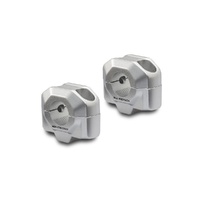 SW-Motech 20mm Silver Bar Risers for 22mm Handlebars