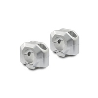 SW-Motech 20mm Silver Bar Risers for 28mm Handlebars