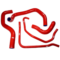 Samco Red Hose Kit for 2005-2006 Kawasaki ZX6R 