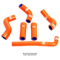 Samco Orange Hose Kit for 2003-2006 KTM 660 Rallye 