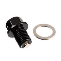 Magnetic Sump Plug M12 x 15 x 1.5 - Black